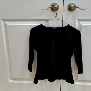 Ann taylor weskit black knit top